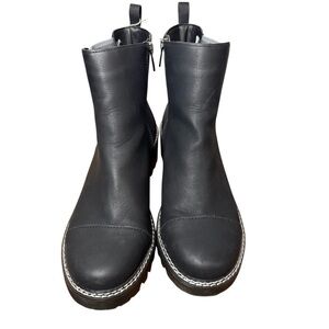 JBU Reed Water Resistant Vegan Leather Ankle Lug Boots-Size 10-Like New